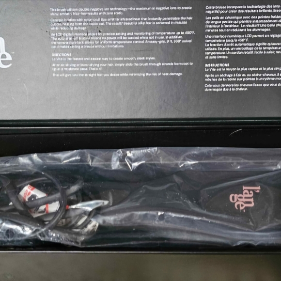 L'ange Levite Black Hair Brush Straightener - Picture 8 of 8
